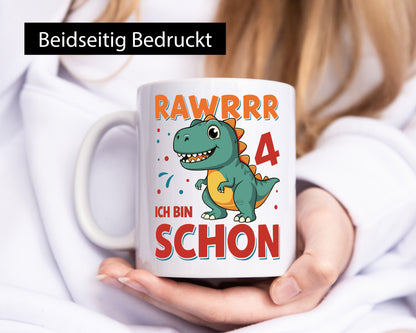 4. Geburtstag | 4 Jahre Raw ich bin schon T-Rex lustiger Spruch Geschenk