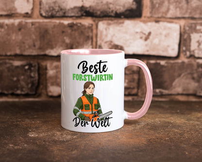 Beste Forstwirtin | Forst Wirtin v2 lustig Humor Geschenkidee Geschenk Tasse
