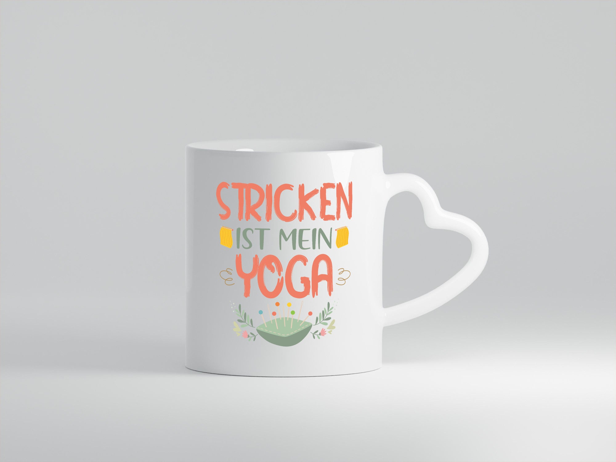 Stricken ist mein Yoga | Sticken Wolle Geschenkidee Humor Tasse