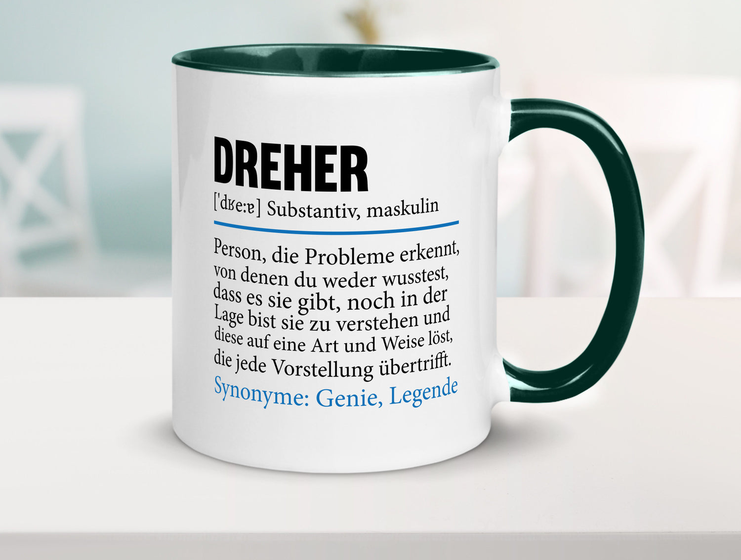 Dreher Humor | Fräser Zerspannungsmechaniker Geschenkidee Tasse