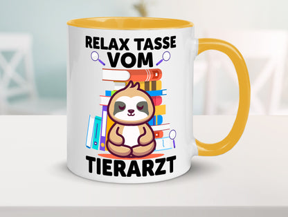 Relax Tasse: Tierarzt | Tiermedizin Mediziner Geschenkidee Tierliebhaber Humor