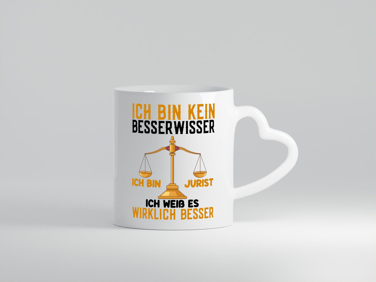 Bin kein Besserwisser | jurist weiß alles besser Humor Geschenkidee Tasse