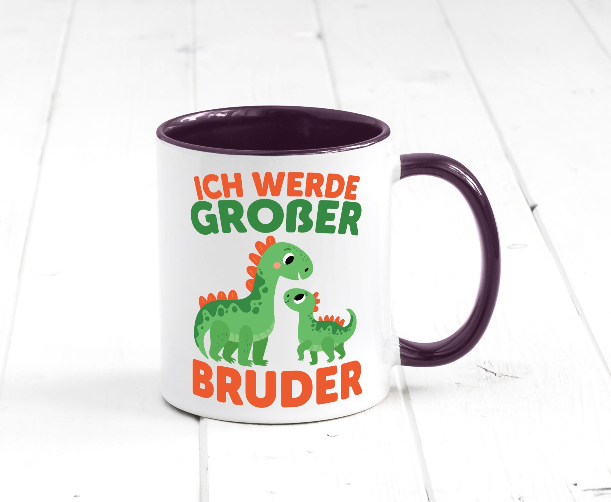 Ich werde Großer Bruder | Dino Brudersaurus lustig Humor Geschenkidee Geschenk