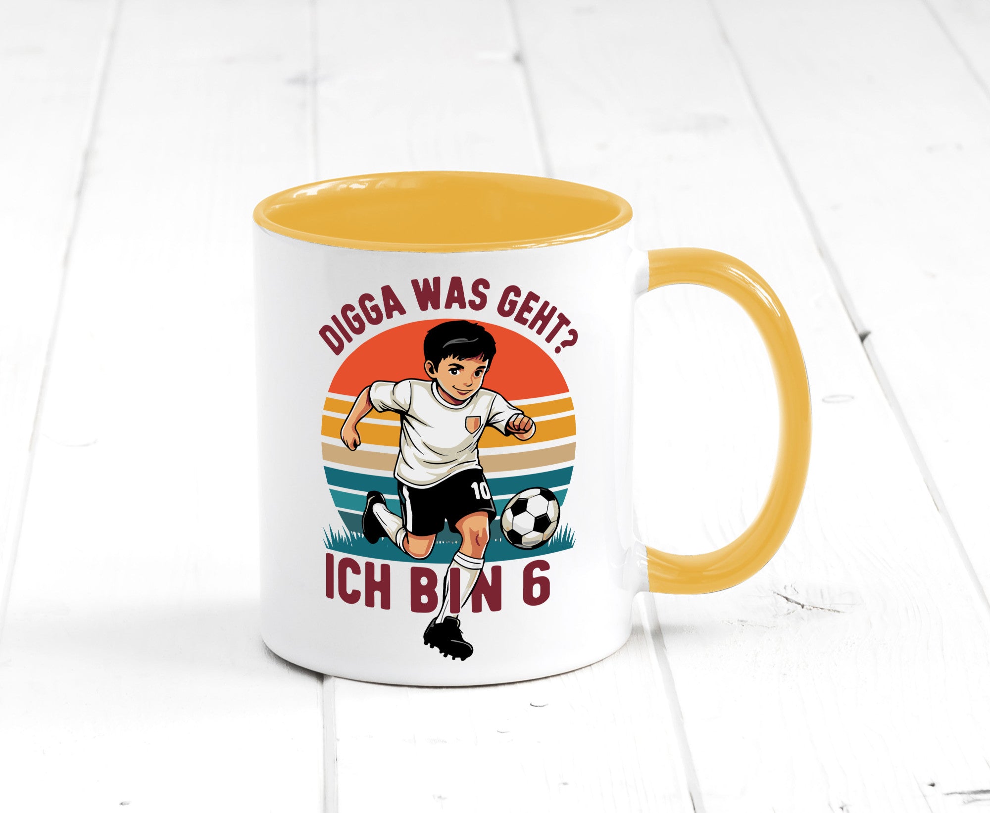 6 Geburtstag | Jahre Digga was geht ab Fußball lustiger Spruch Geschenk