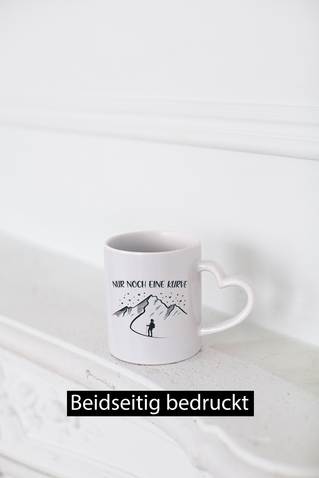 Nur noch eine Kurve | Berge Wanderin Sterne lustig Humor Geschenkidee Geschenk