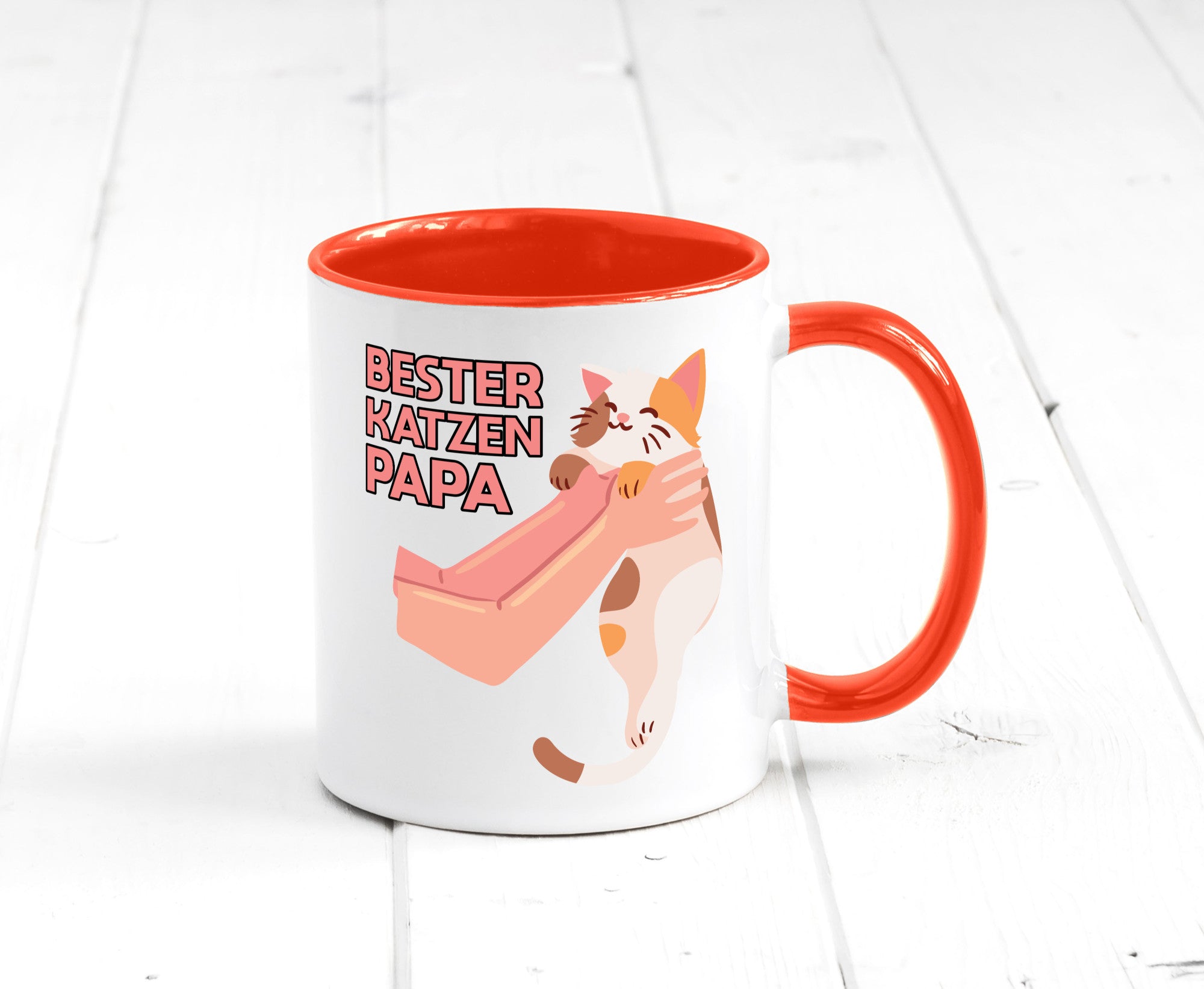 Bester Katzenpapa | Katze Gabel Geschenk Tierliebhaber Humor lustiger Spruch