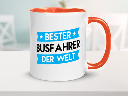 Bester Busfahrer | Berufsfahrer Fahrer v2 Geschenkidee Arbeit Kollegen Büro