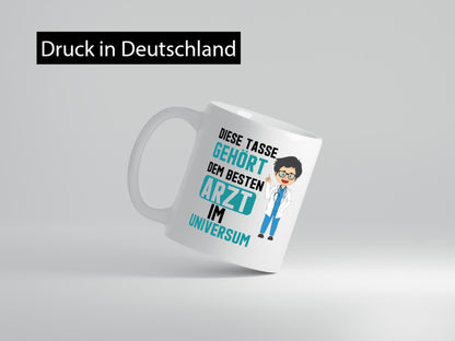Bester Arzt im Universum | Ärzte Doktor Krankenhaus Geschenkidee Humor Tasse