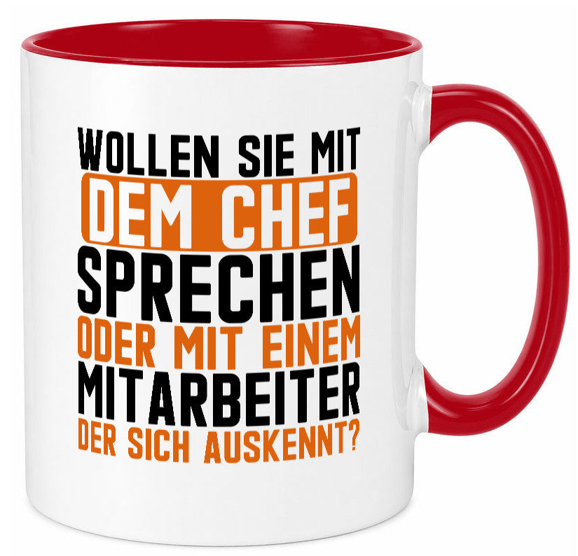 Wollen sie mit dem Chef Sprechen | Mitarbeiter Humor Arbeit Kollegen Büro