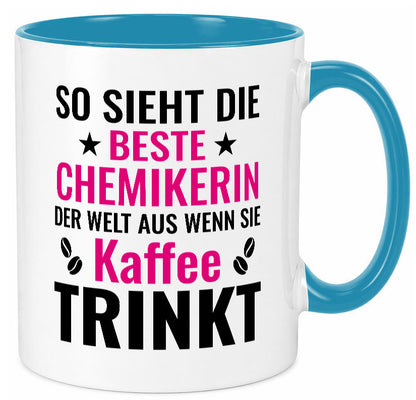 Kaffee trinkt: Chemikerin | Chemie Labor Geschenkidee Humor Tasse