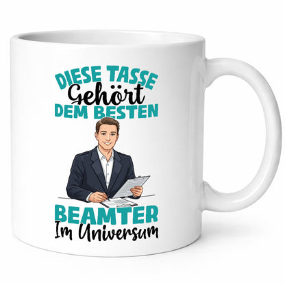 Im Universum: Beamter | Verbeamtung Dienst lustig Humor Geschenkidee Geschenk