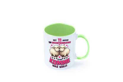 11 Jahre Verheiratet | ein Team Ehepaar v2 Humor Geschenkidee Tasse