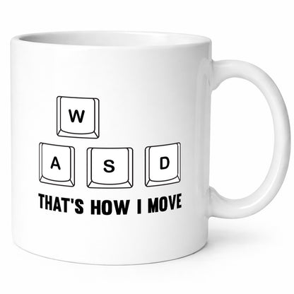 WASD | Zocker Gamer Gaming lustiger Spruch Geschenk Humor Geschenkidee Tasse