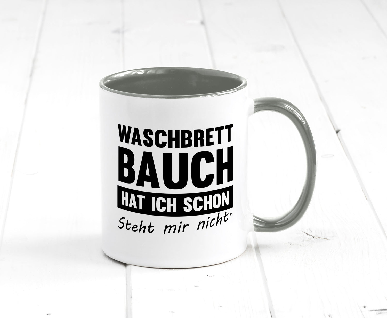 Waschbrettbauch steht mir nicht | Sixpack Gym lustiger Spruch Geschenk Humor