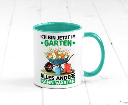 Im Garten alles andere kann warten | Gärtner Gartenarbeit Geschenk Arbeit