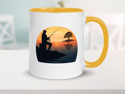 Angler | Sonnenuntergang Fischer Fische Angeln v2 Geschenk Humor Geschenkidee