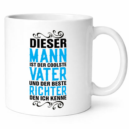 Der Beste Richter und Papa | Vatertag Vater lustiger Spruch Geschenk Familie