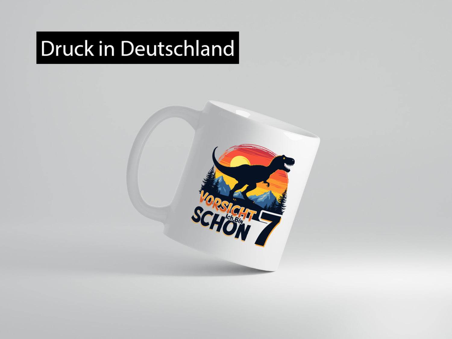 7. Geburtstag | 7 Jahre Dinosaurier v2 Geschenk Geschenkidee lustiger Spruch