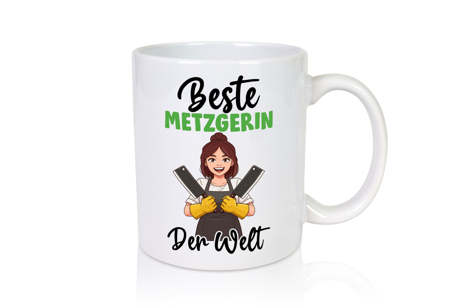 Beste Metzgerin | Fleischerin v2 lustig Humor Geschenkidee Geschenk Tasse