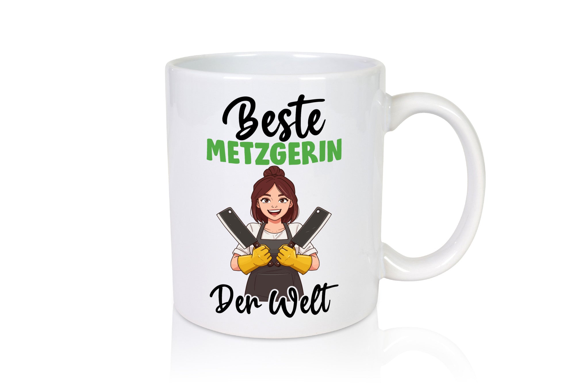 Beste Metzgerin | Fleischerin v2 lustig Humor Geschenkidee Geschenk Tasse
