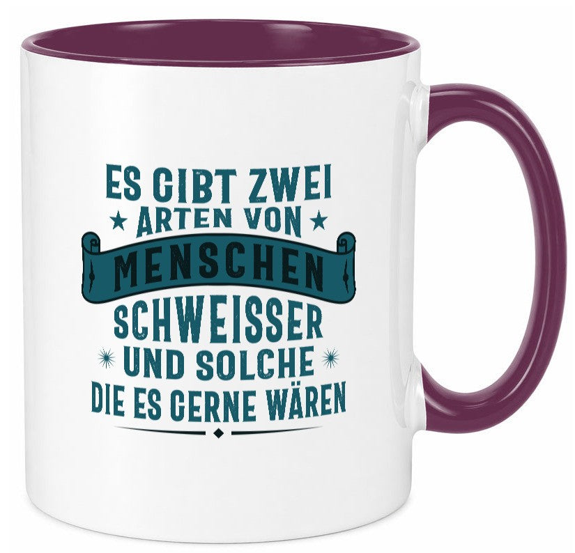 Zwei Arten Menschen | Schweisser Sterne Geschenk Humor Geschenkidee lustiger Tasse
