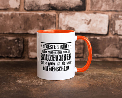 Neuste Studien: Bauzeichner | Zeichner Humor Geschenkidee Tasse