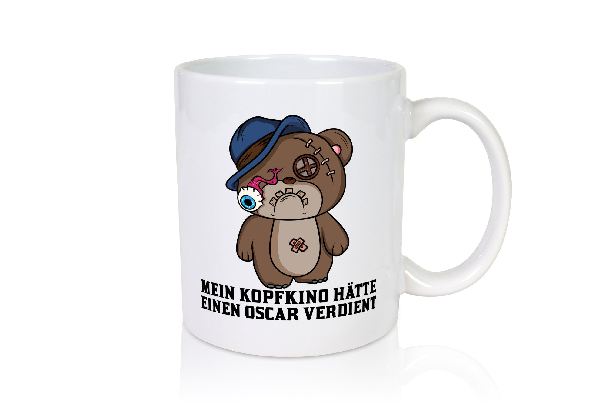 Mein Kopfkino hätte Oscar verdient | kaputter Bär Comic lustiger Spruch