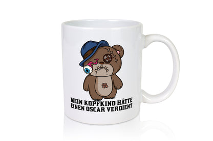 Mein Kopfkino hätte Oscar verdient | kaputter Bär Comic lustiger Spruch