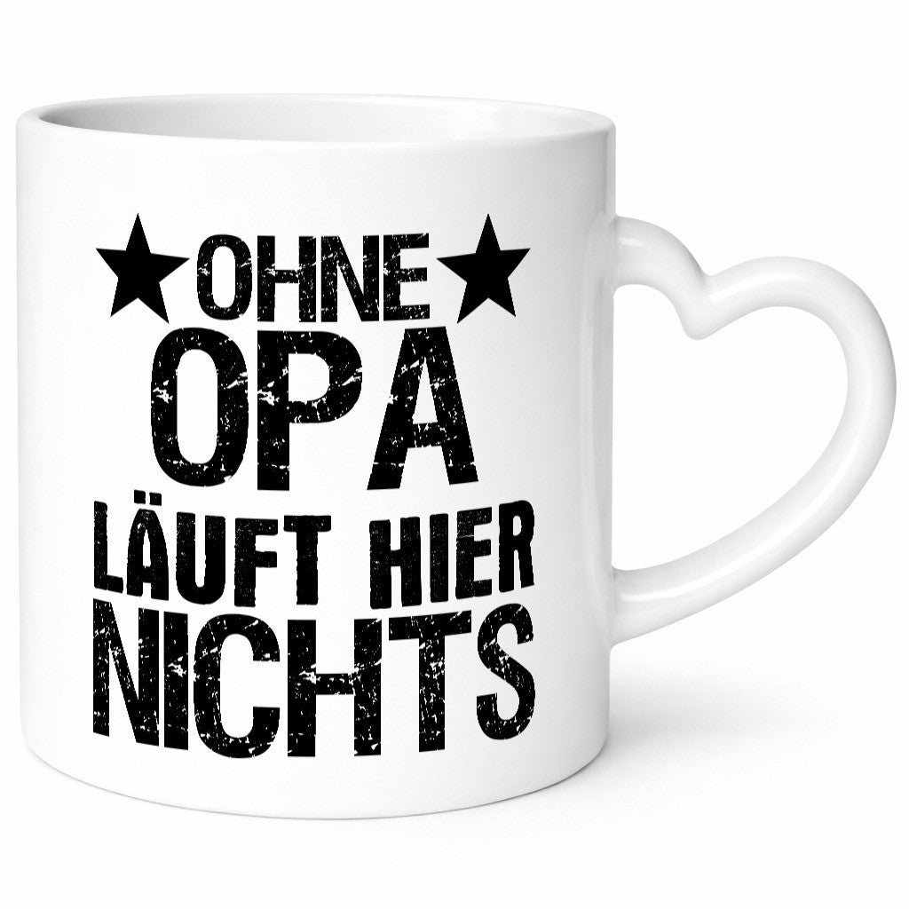 Ohne Opa läuft hier nichts | Sterne Geschenkidee Familie Humor Tasse