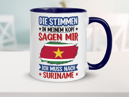 Suriname | Urlaub Stimmen in meinem Kopf Traumland v2 Geschenk Humor