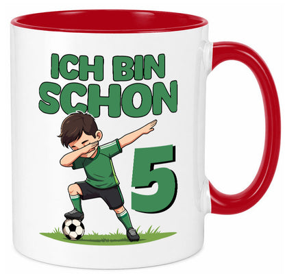 5. Geburtstag | 5 Jahre Fußballer lustiger Spruch Geschenk Geschenkidee Tasse