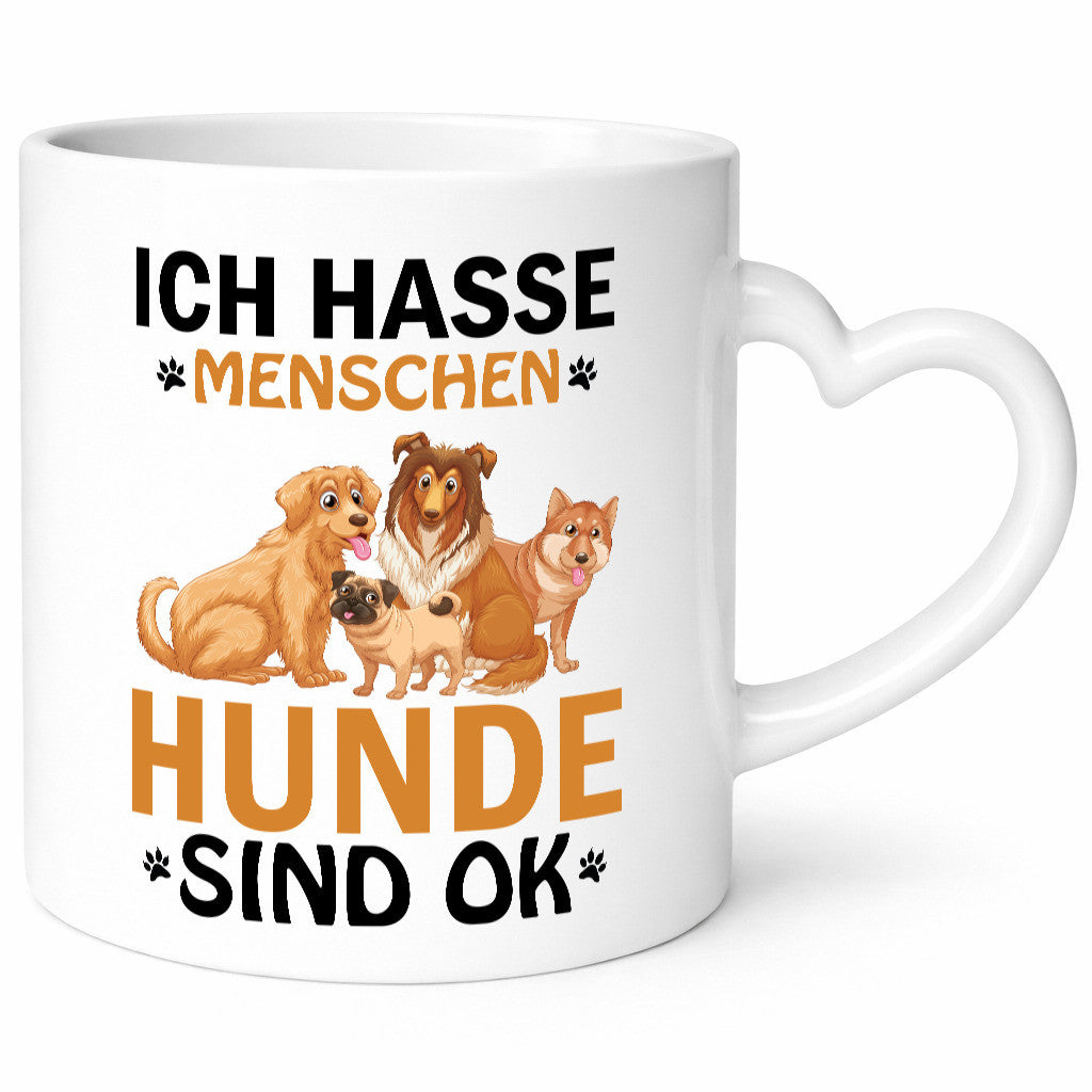 Ich liebe Hunde Geschenkidee Tierliebhaber Humor Tasse