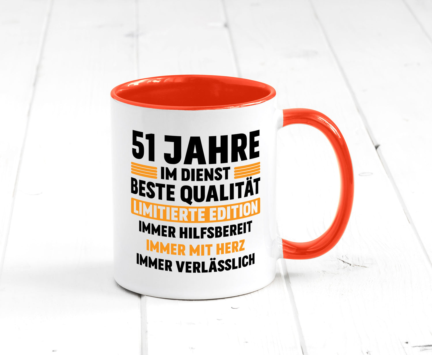 51 Jahre im Dienst | Jubiläum Arbeit lustiger Spruch Geschenk Kollegen Büro