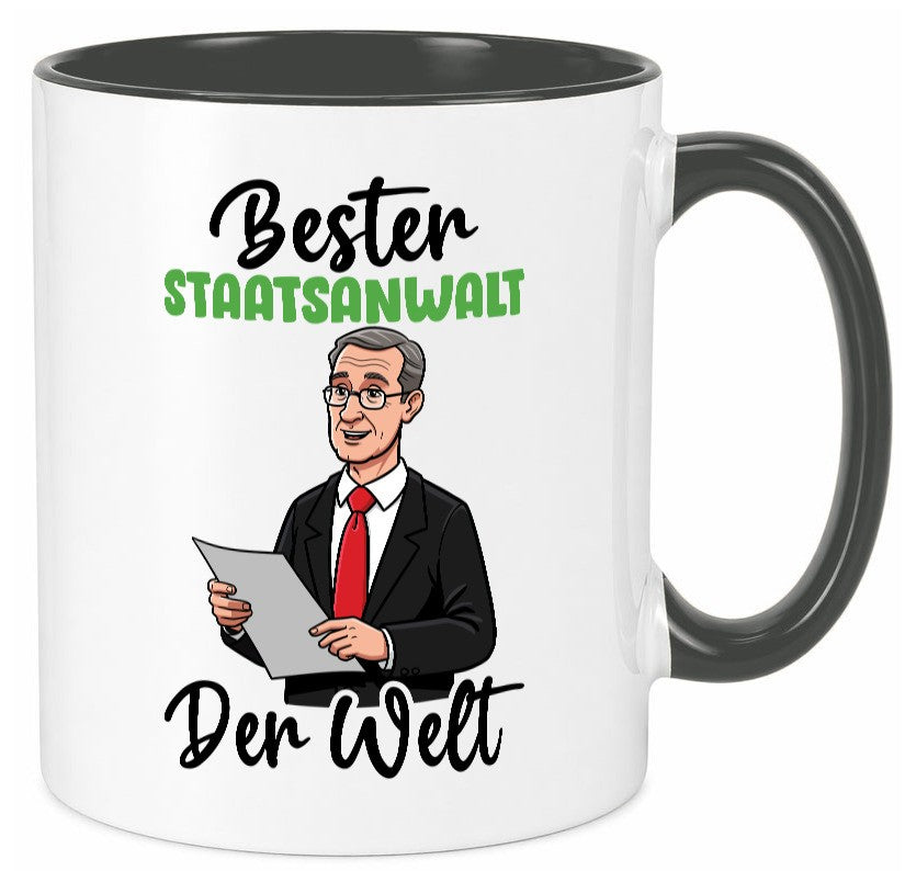 Bester Staatsanwalt | Anwalt Jurist v2 Geschenkidee Humor Tasse