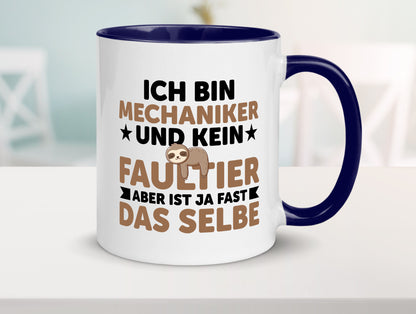 Ich bin kein Faultier: Mechaniker | KFZ Werkstatt Humor Tierliebhaber