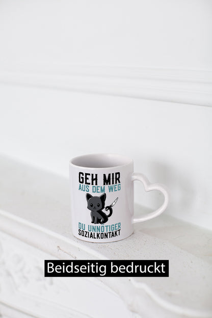 Geh mir aus dem Weg | Wütende Katze Unnötig Humor Tierliebhaber Geschenkidee