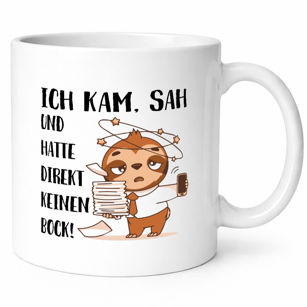 Ich habe keinen Bock | Faultier Kam, sah und kein Geschenkidee Tierliebhaber