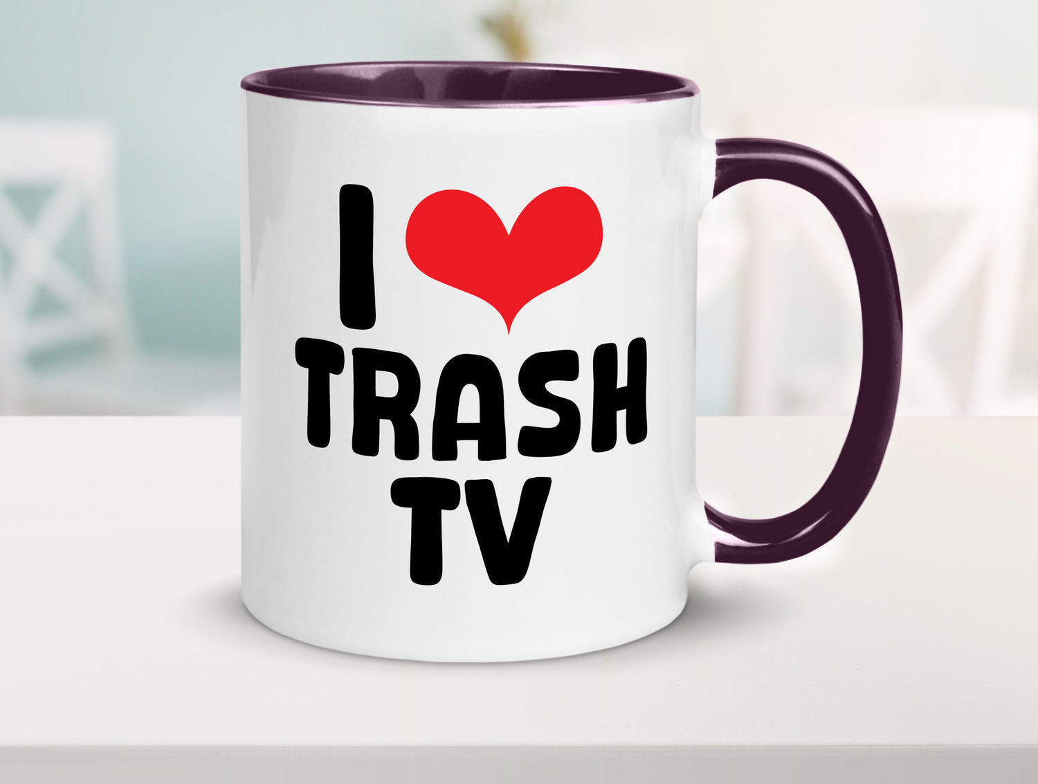 I love Trash TV | v2 lustig Humor Geschenkidee Geschenk Tasse