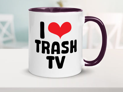 I love Trash TV | v2 lustig Humor Geschenkidee Geschenk Tasse