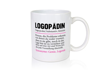 Logopädin | Spruch Humor Sprachtherapie Beruf lustiger Geschenk Arbeit Kollegen