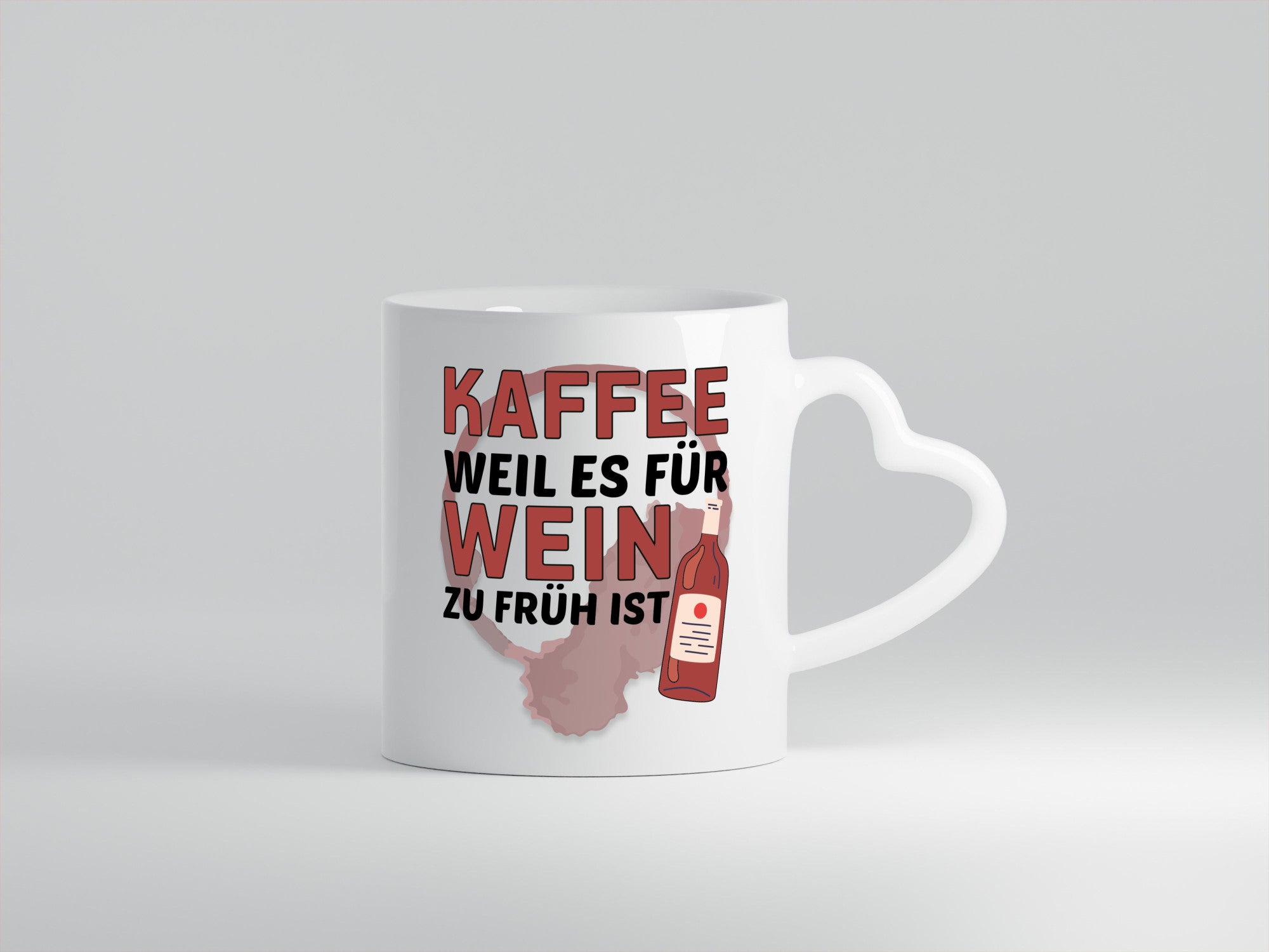Zu früh für Wein | Büro Sarkasmus lustiger Spruch Geschenkidee Arbeit Kollegen