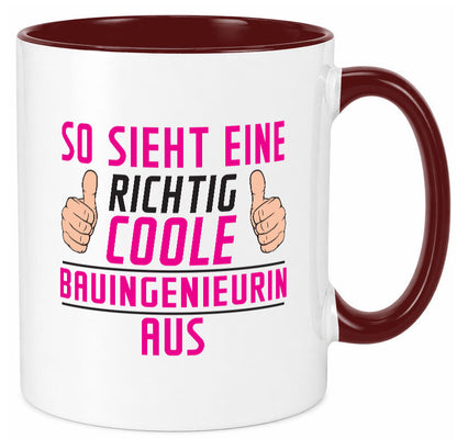 Richtig Coole Bauingenieurin | Ingenieurin lustig Humor Geschenkidee Geschenk