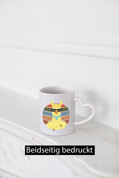 Cooles Alpaka | Lama Tasse Sonnenbrille Sommer lustig Humor Geschenkidee