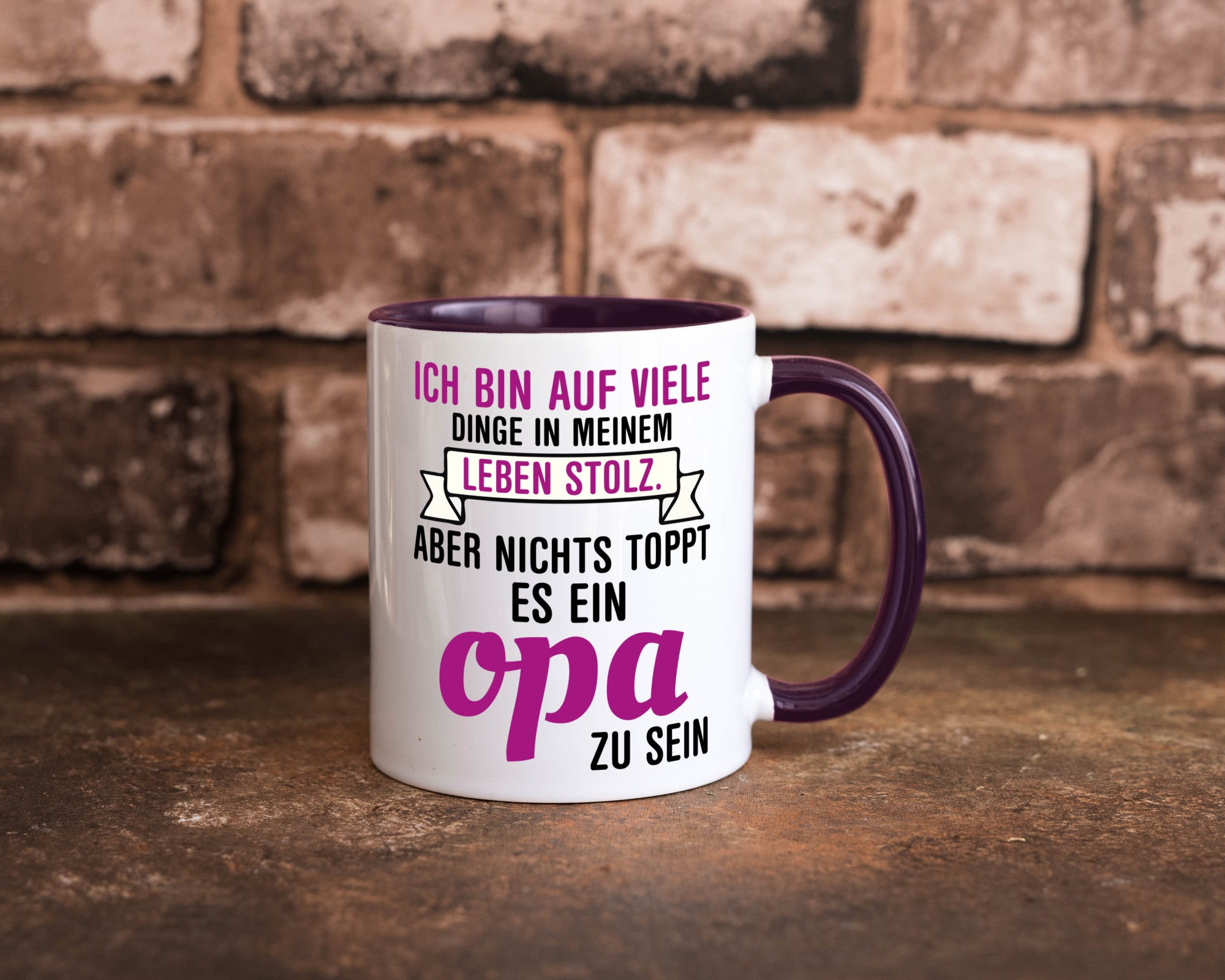 Opa Tasse | Stolzer Großvater Vatertag Enkelkinder Geschenk Familie
