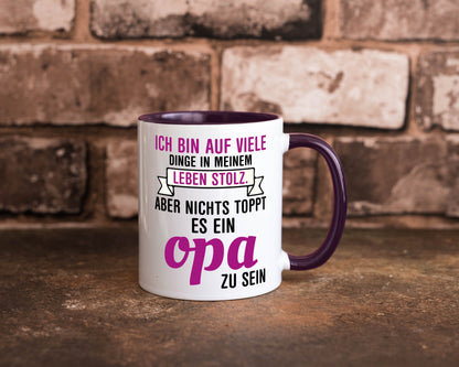Opa Tasse | Stolzer Großvater Vatertag Enkelkinder Geschenk Familie