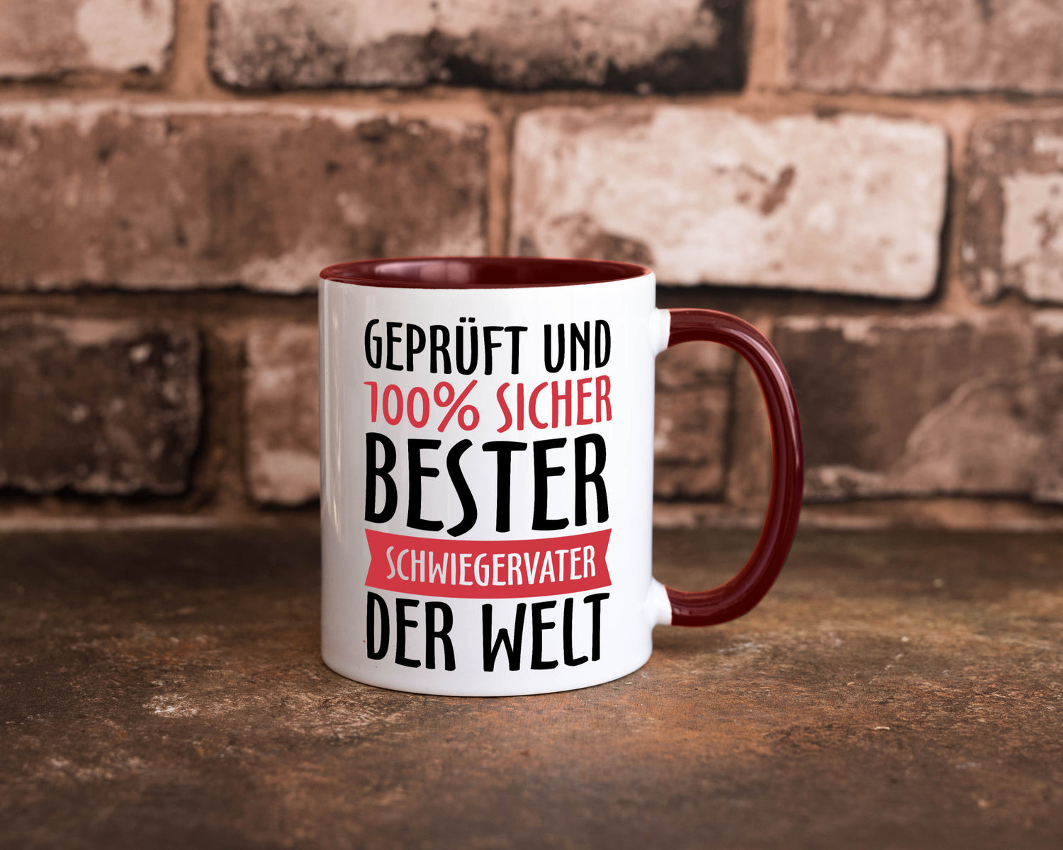 Bester Schwiegervater Geschenk Familie Geschenkidee lustiger Spruch Tasse