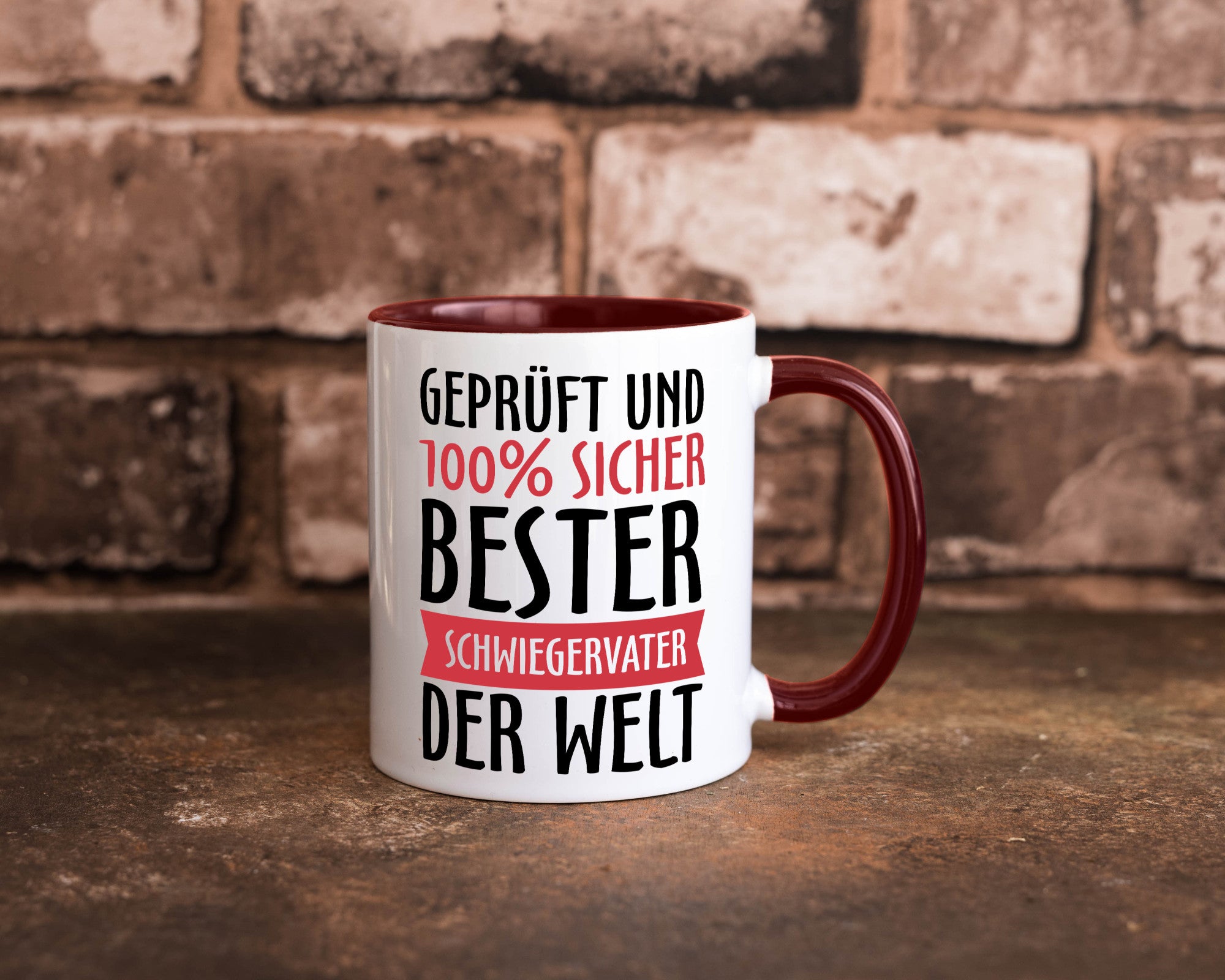 Bester Schwiegervater Geschenk Familie Geschenkidee lustiger Spruch Tasse