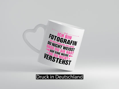 Löse Probleme: Fotografin | Fotografie Kamera Humor Geschenkidee Tasse