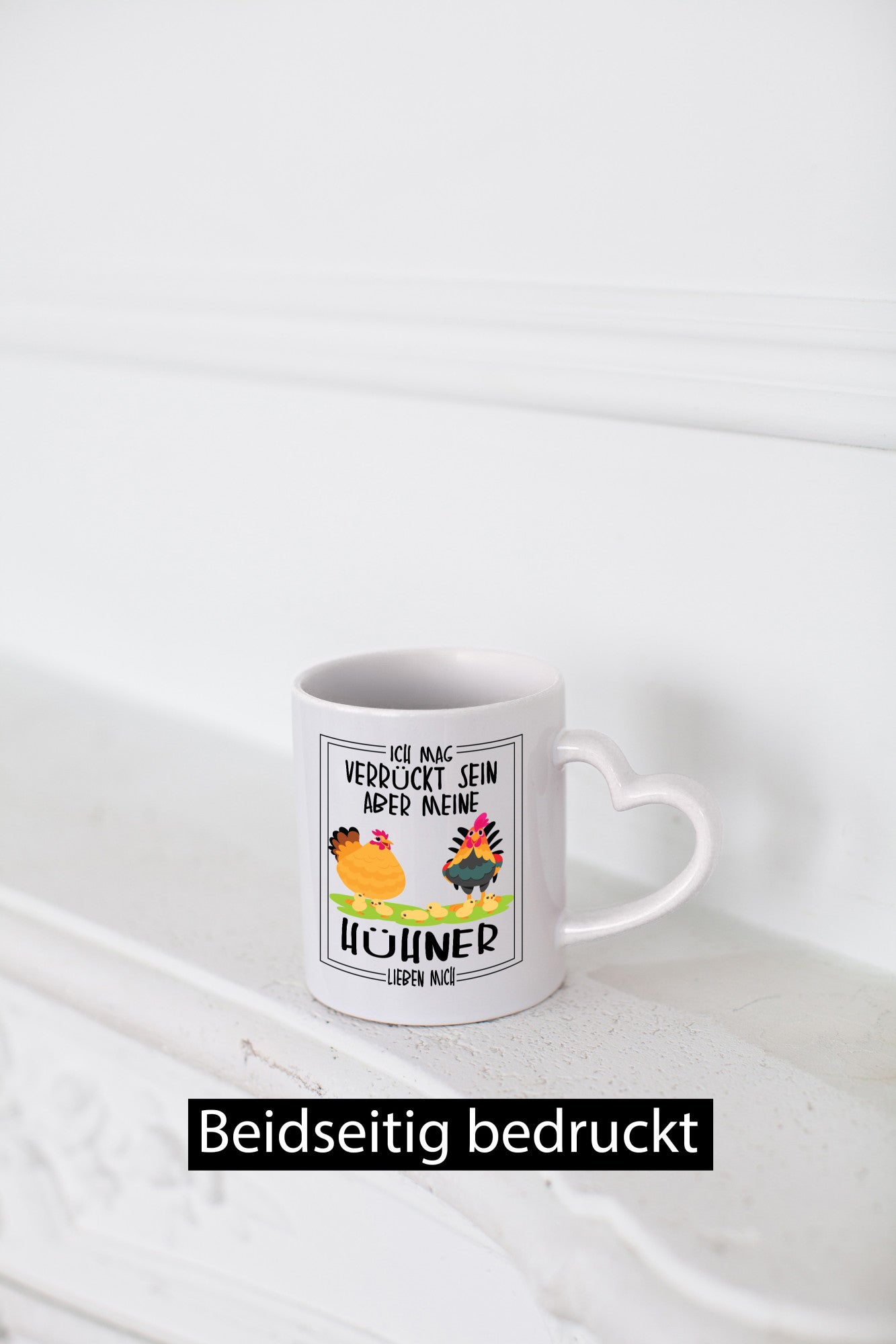 Ich mag verrückt sein aber meine Hühner lieben mich Geschenk Humor Geschenkidee