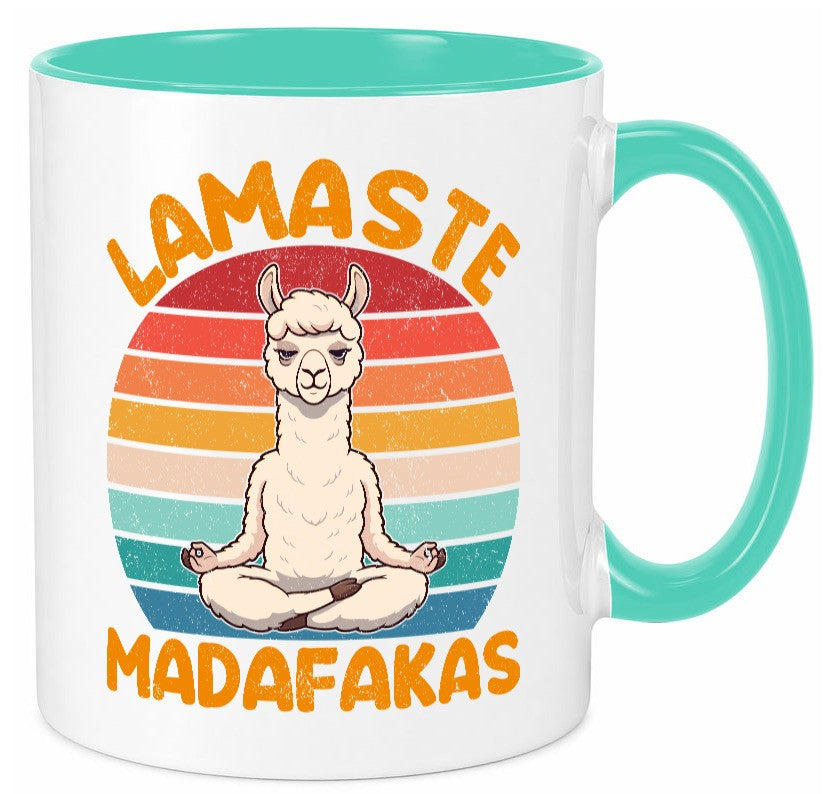 Lamaste | Madafakas Lama Vintage Humor Geschenkidee Tasse